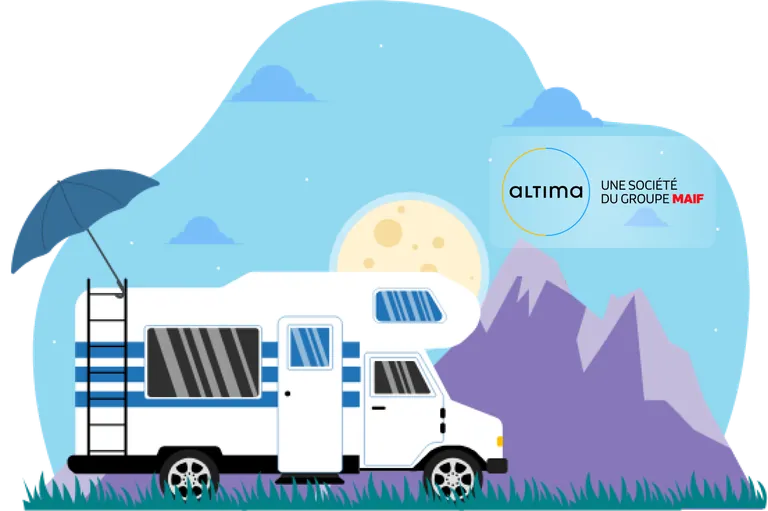 Camping-car assuré par Assurlib, une société du groupe MAIF (ALTIMA)